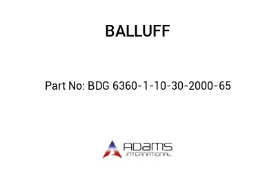 BDG 6360-1-10-30-2000-65									