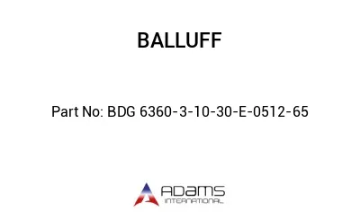 BDG 6360-3-10-30-E-0512-65									