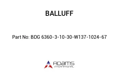 BDG 6360-3-10-30-W137-1024-67									