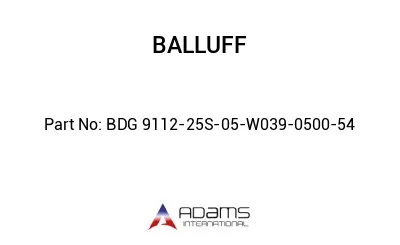 BDG 9112-25S-05-W039-0500-54									