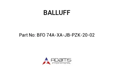 BFO 74A-XA-JB-PZK-20-02									