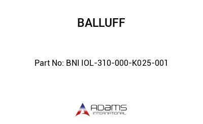 BNI IOL-310-000-K025-001									